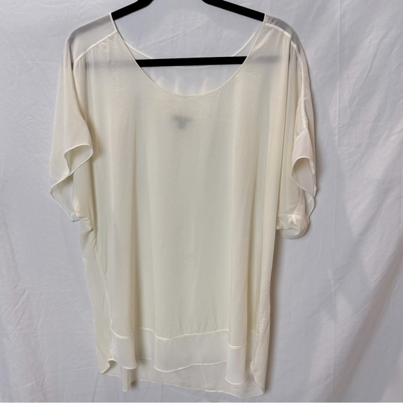 Ann Taylor Silk Semi Sheer Blouse Size XL - Picture 1 of 11